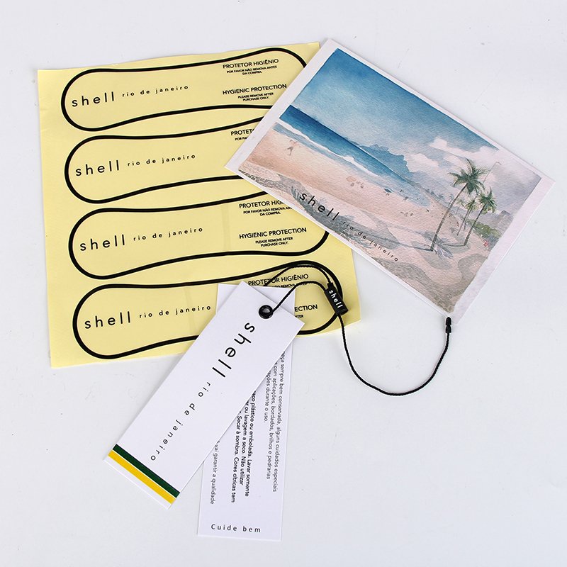 Sinicline custom Hygienic liners sticker for swimwear bikini PVC materials