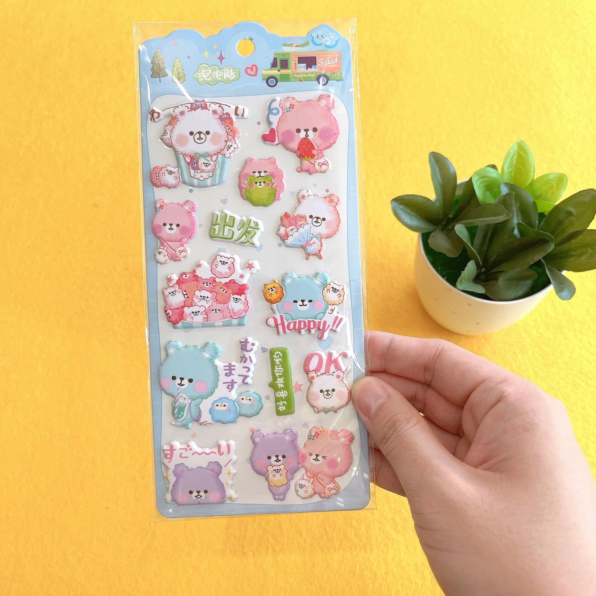China Factory Supplier Wholesale Hot Selling Pop Cartoon Sticker For handbook,decoration