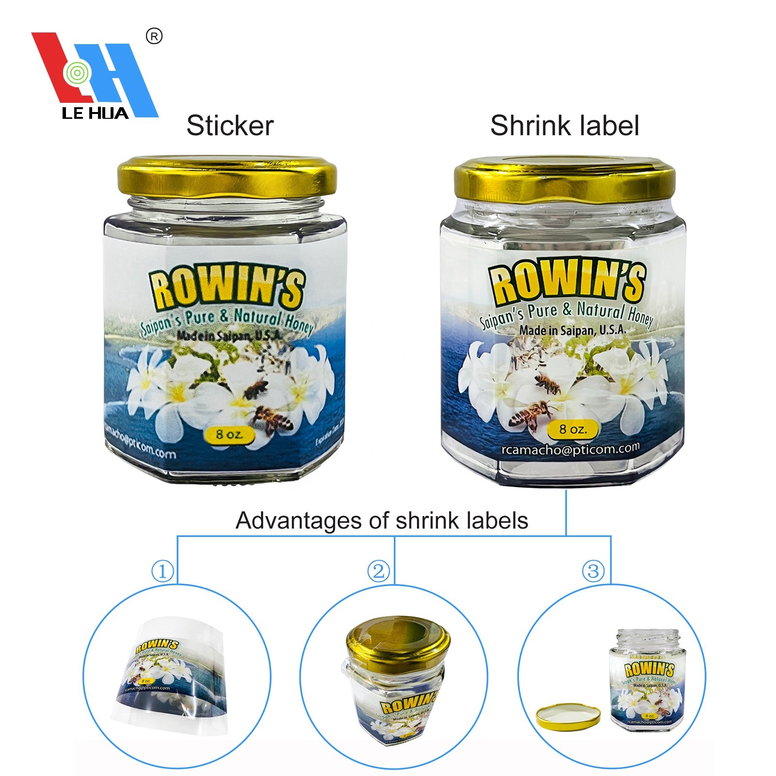 Custom Printed Logo Labels for bottle Packaging Waterproof Sticker Printing Roll Label Stickers