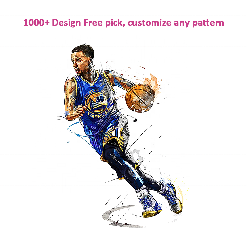 Hot new design dtf heat transfer clothing sticker nba dtf transfers Die Cut Vinyl Sticker