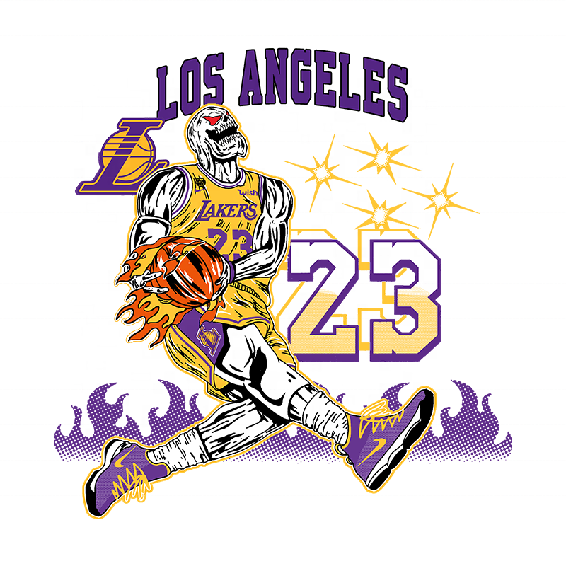 Hot new design dtf heat transfer clothing sticker nba dtf transfers Die Cut Vinyl Sticker