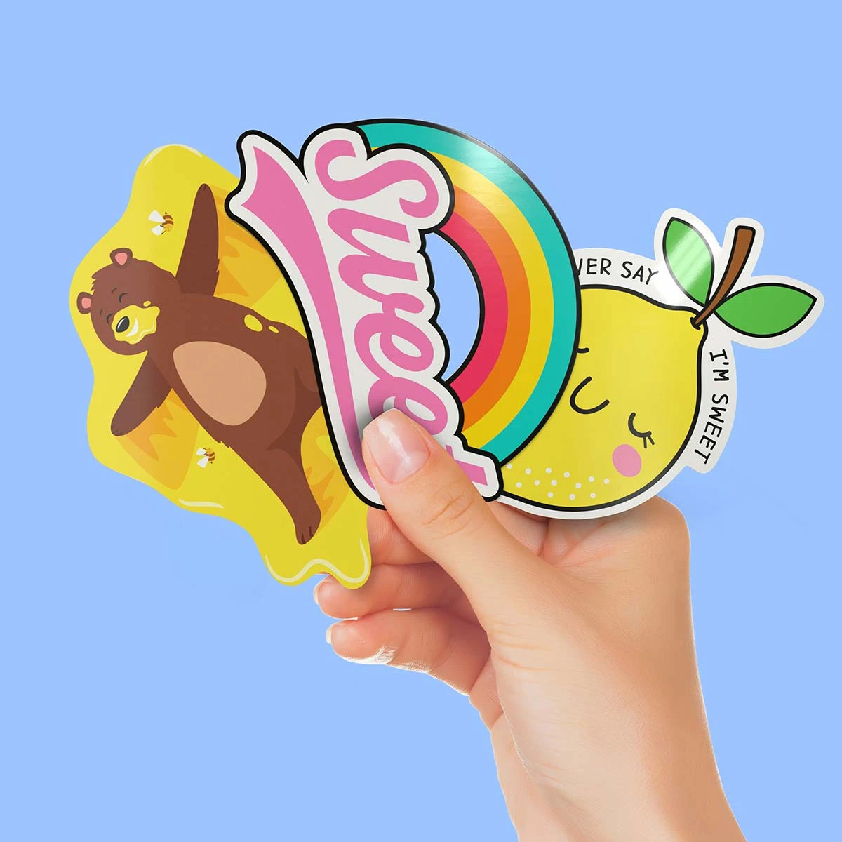 Custom Adhesive Logo Lebel Vinyl Die Cut UV Resistance Waterproof Adhesive Vinyl Stickers Individual Die Cut Label for Promotion
