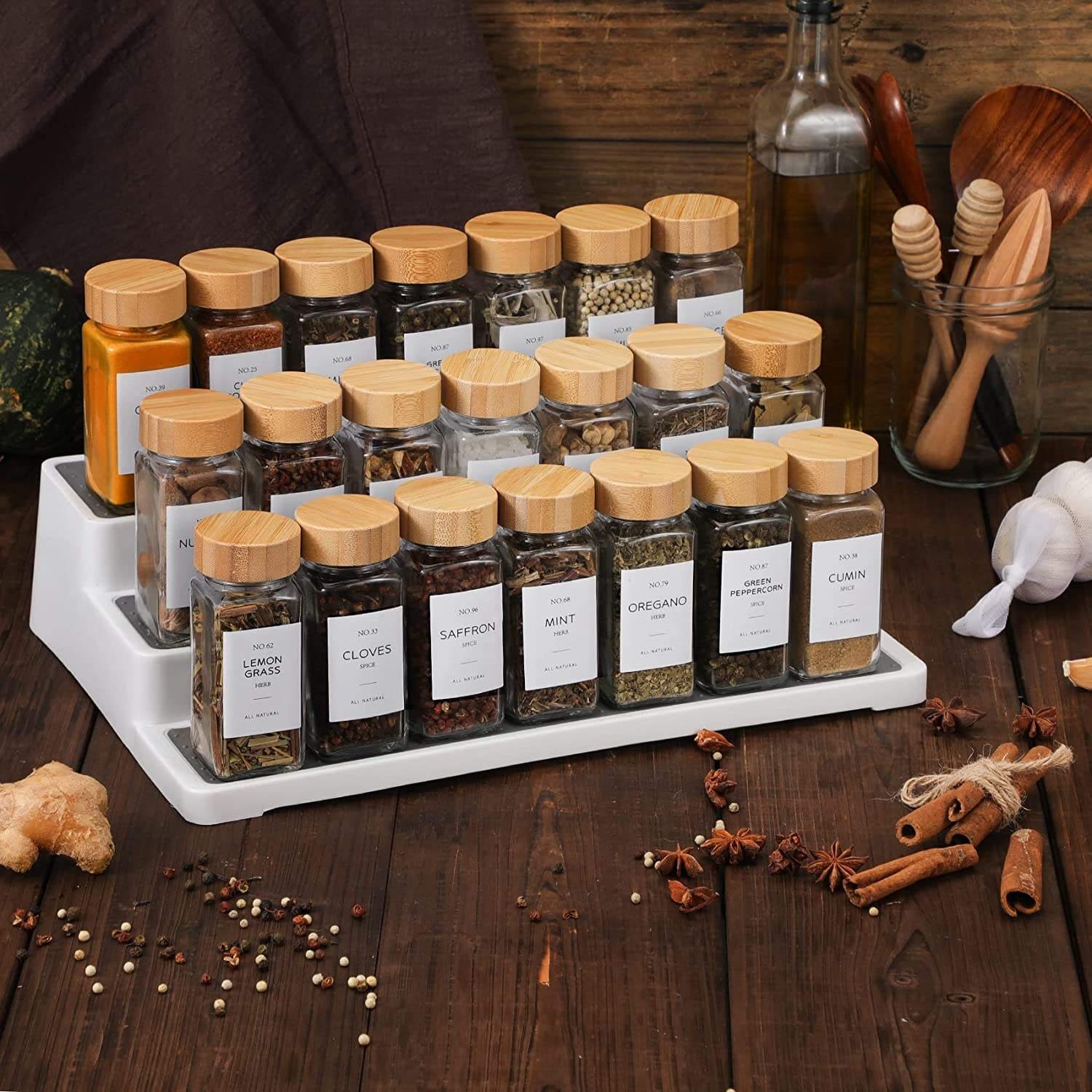 Custom waterproof Seasoning Bottle Glass Bottle Logo White Easy Tear Label Sticker