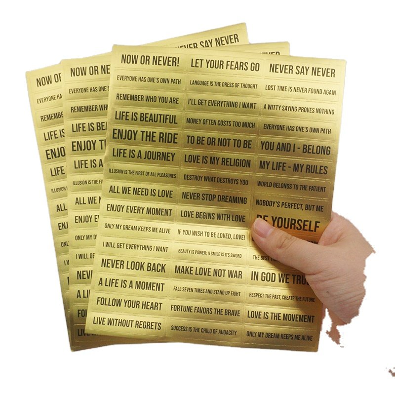 High Quality Custom Self Adhesive Own Logo Printing Game Funny Stickers