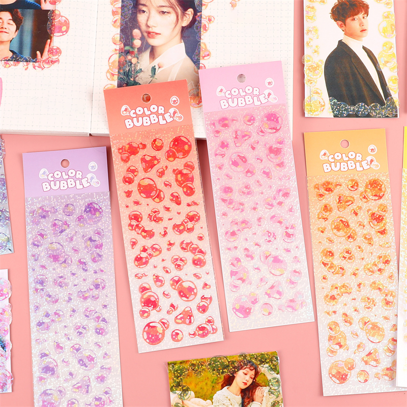 PVC Self-adhesive Waterproof stickers Special-shaped Decorative Custom sticker Sheet Kiss Cut