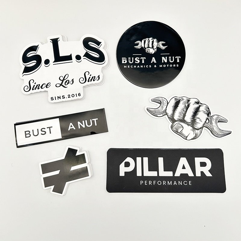 Best Price Easy Peel UV Resistant Printing White Circle Vinyl Stickers Adhesive Waterproof Die Cut Stickers Logo Custom Stickers