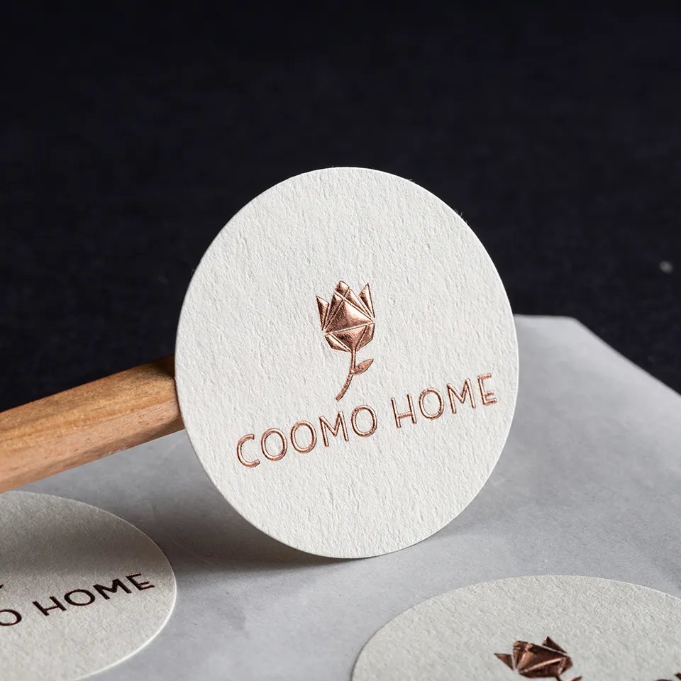 Wholesale Embossed Print Matte Bottle Business Sticker Sheet Custom Print Logo Stickers For Packaging Label