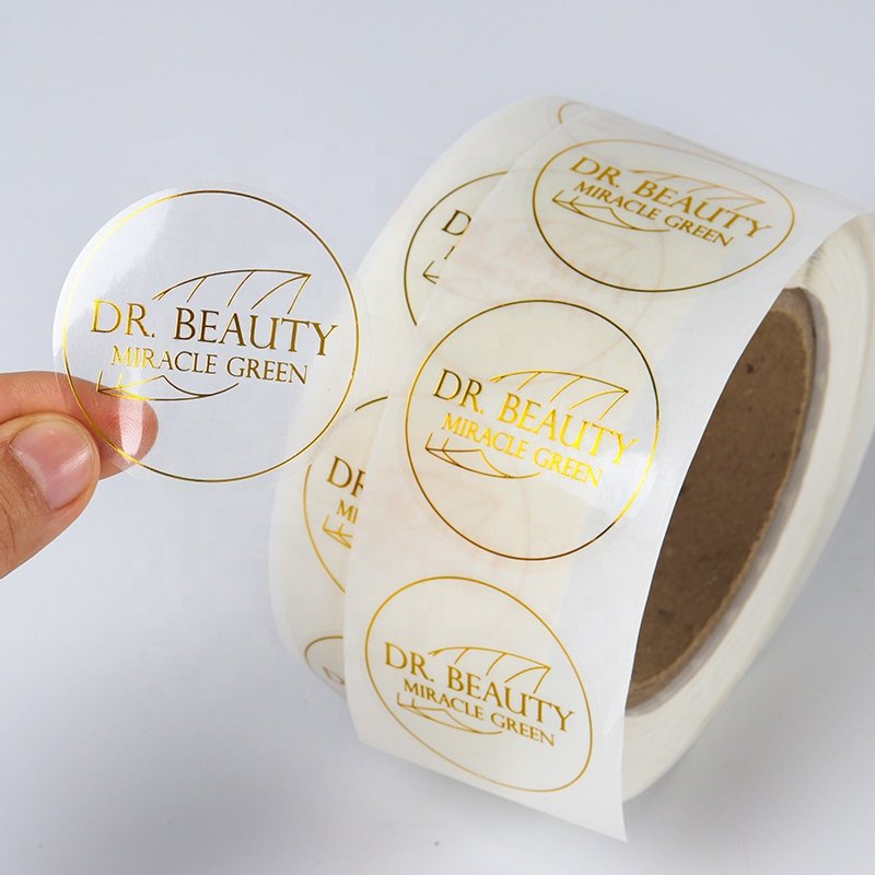 Private Design Product Labels Maker Self Adhesive Vinyl Round Waterproof sticker Roll Paper Custom Printing Logo Label stickers