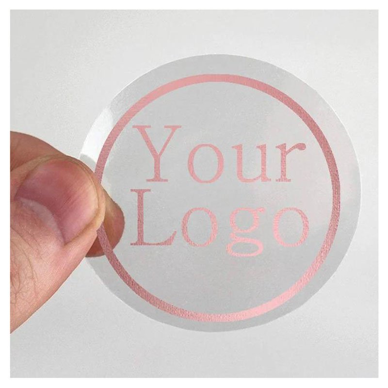 Custom Waterproof Sticker Clear Transparent Plastic Printing Label Stickers