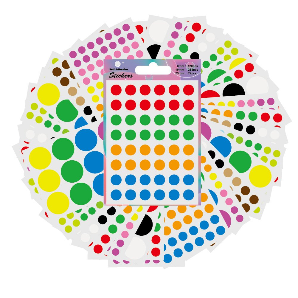 Colored Dot Stickers Round Color Coding Labels Circle Dot Label Sticker for Office Classroom Stickers for Toddlers