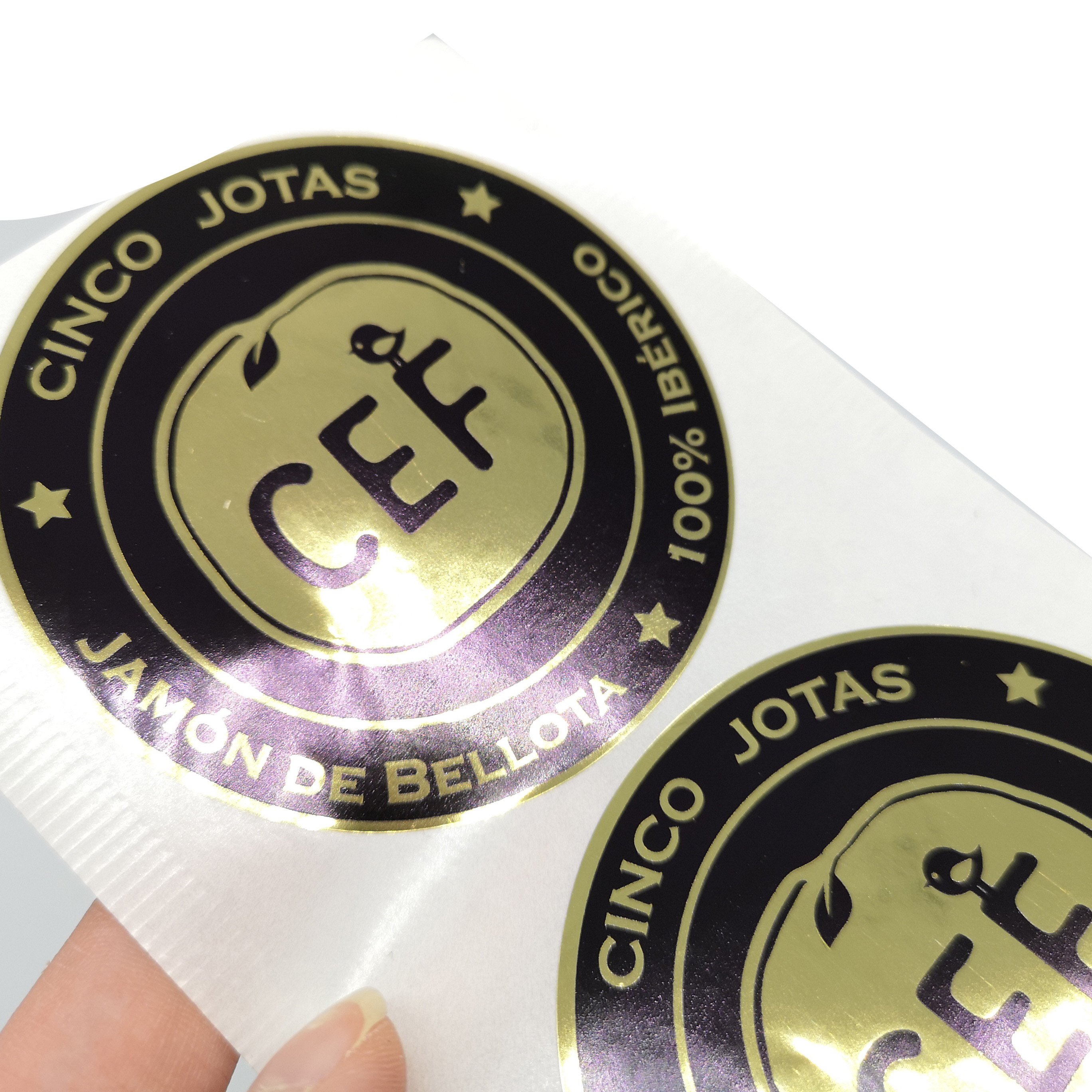 Customized printed food labels waterproof stickers adhesive waterproof customized sticker label