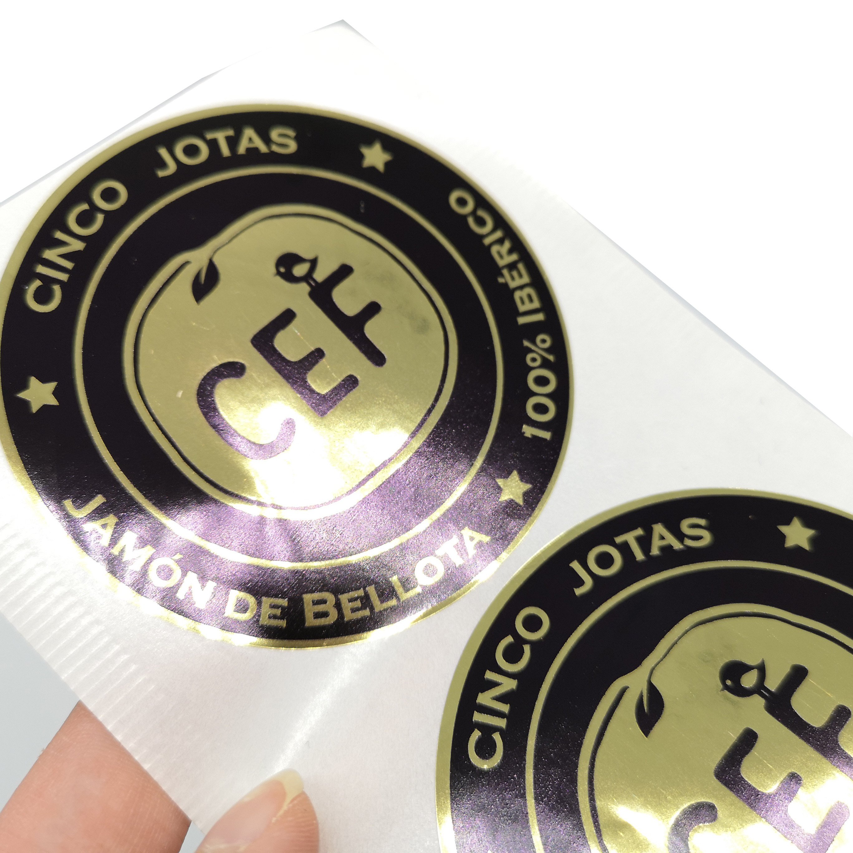 Customized printed food labels waterproof stickers adhesive waterproof customized sticker label