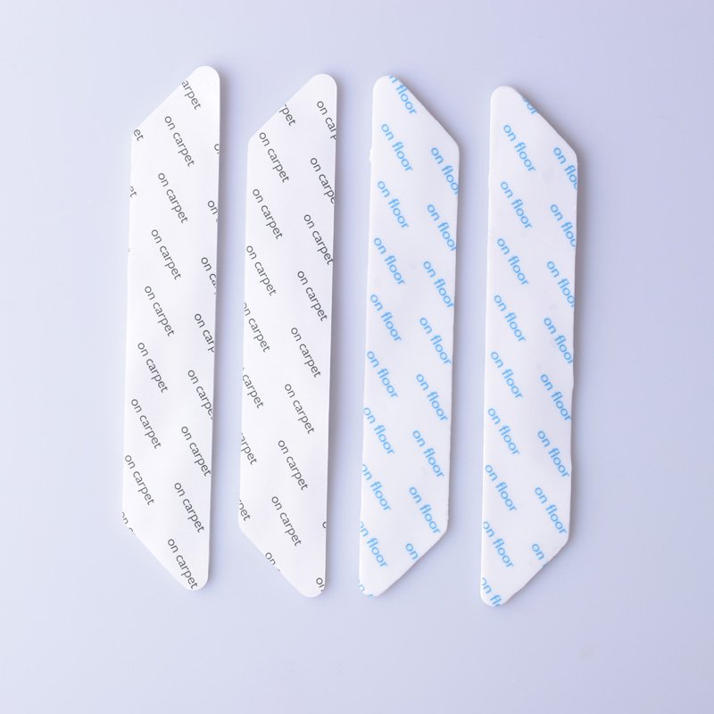 AH Trapezoid Rug Grippers Tape 8 Pack Washable Sticky Carpet Adhesive Sticker Rug Gripper Strip