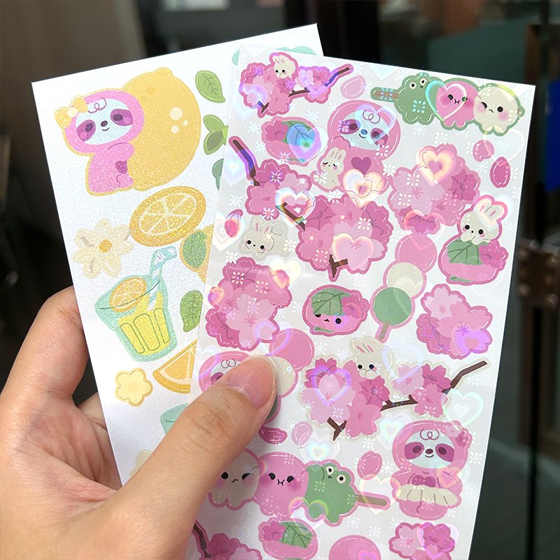 Hot Sale Self Adhesive Paper Kiss Cut Stickers Promotional Waterproof Custom Sticker Sheet
