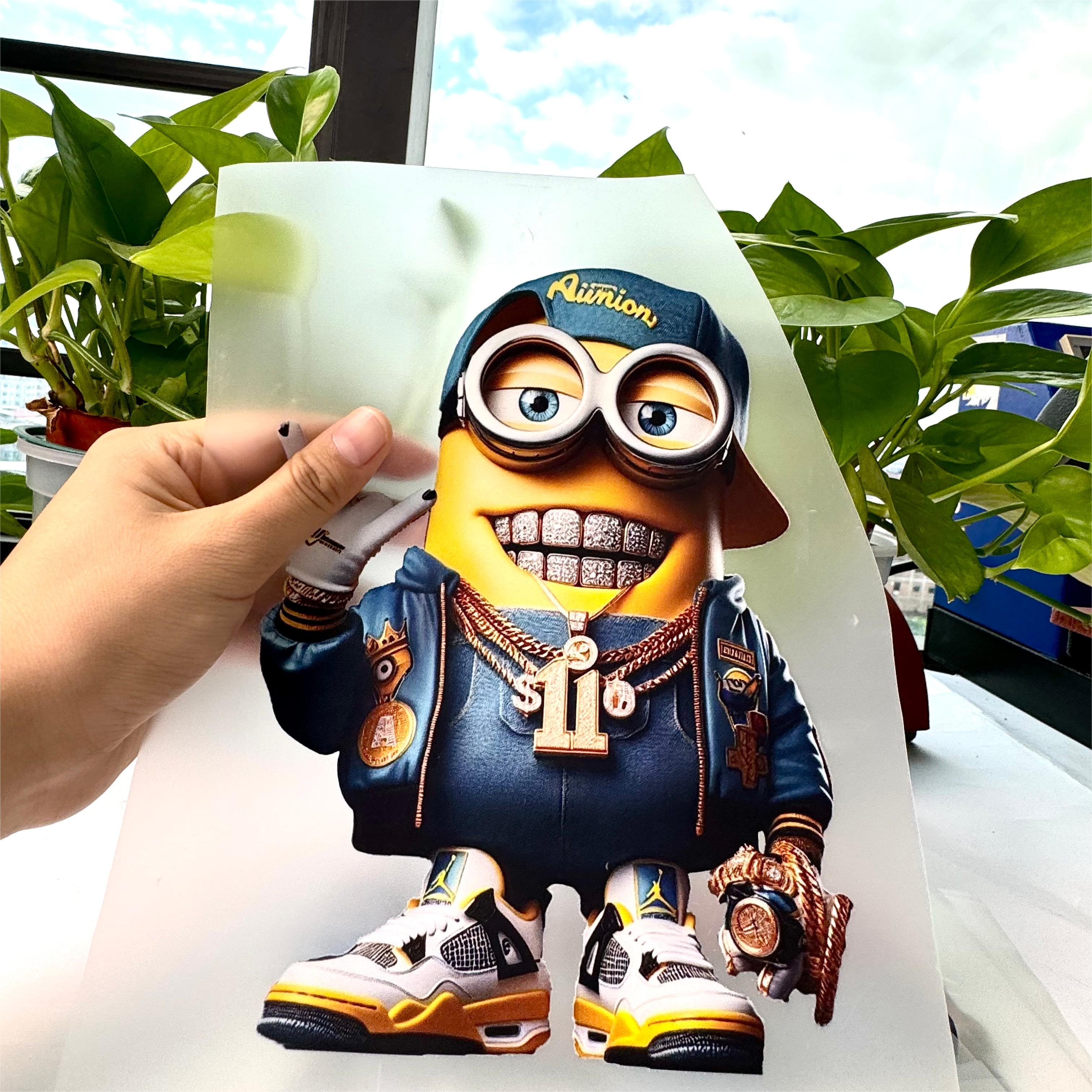 XinShi Custom high quality waterproof cartoon sticker screen printing transfer DTF heat transfer for clothing T-shirts