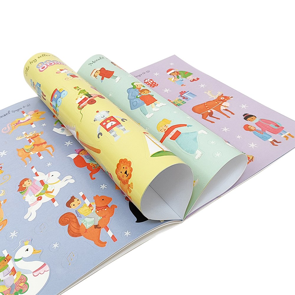 Factory Custom Sticker Book For Kids Sticker Paint Book Baby Learning Toys Christmas Gifts Kids Sticker Book