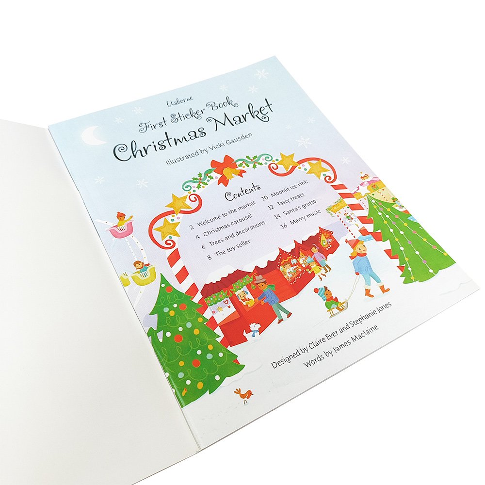 Factory Custom Sticker Book For Kids Sticker Paint Book Baby Learning Toys Christmas Gifts Kids Sticker Book