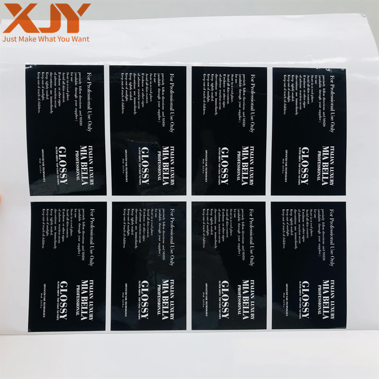 XJY Custom Logo Printing Roll Sticker Self-Adhesive Kraft Paper Labels Shipping Perfume Packaging Thank You Stickers