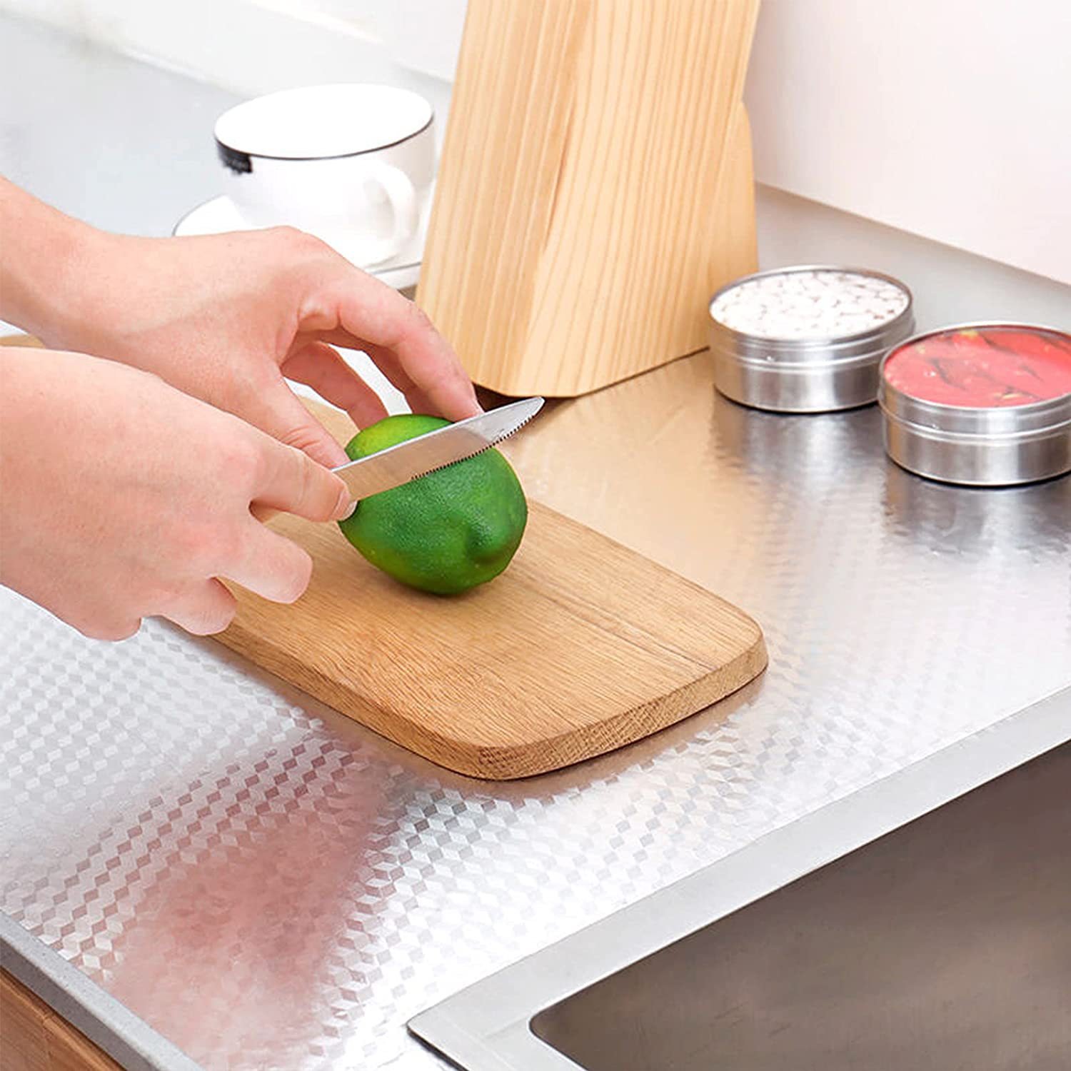 Self Adhesive Kitchen Aluminum Foil Stickers Oil Proof Waterproof Stove Sticker Kitchen Backsplash Stickers Wallpaper