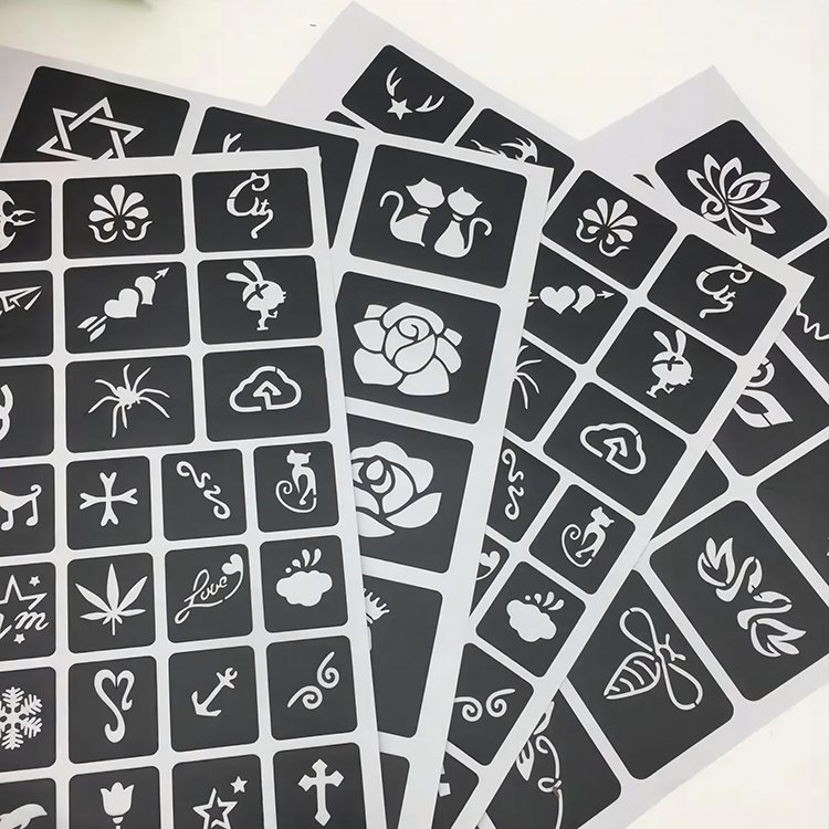 Black PET Tape Coated With Medical Adhesive Can Be Used For The Production Of Tattoo Template Stickers Based On The Skin