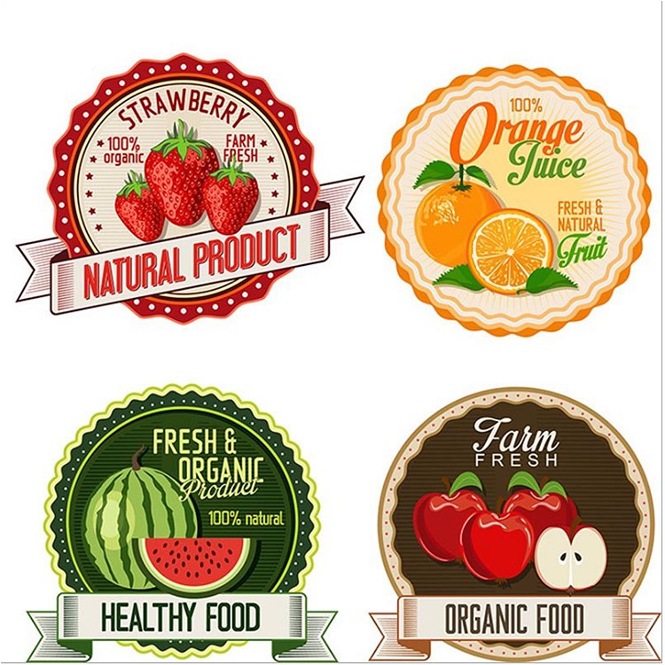 High Quality Private Printing Self-adhesive Sticker Roll Plastic Food Jar Custom labels for packaging