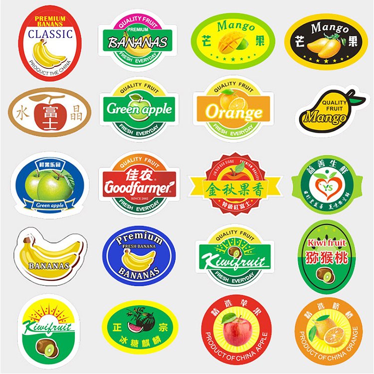 High Quality Private Printing Self-adhesive Sticker Roll Plastic Food Jar Custom labels for packaging