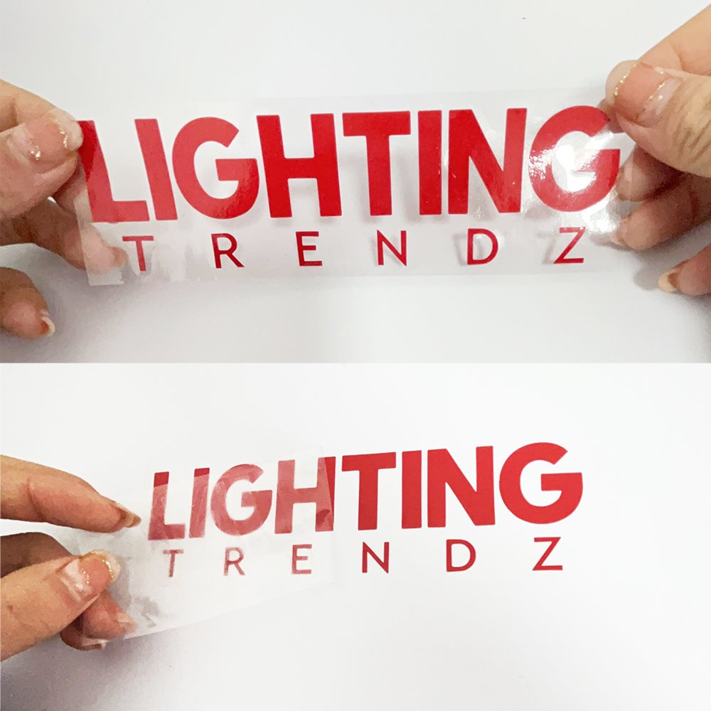 Custom Vinyl Die Cut Double Sides Stickers/ Transparent Clear Static Clings Window Stickers