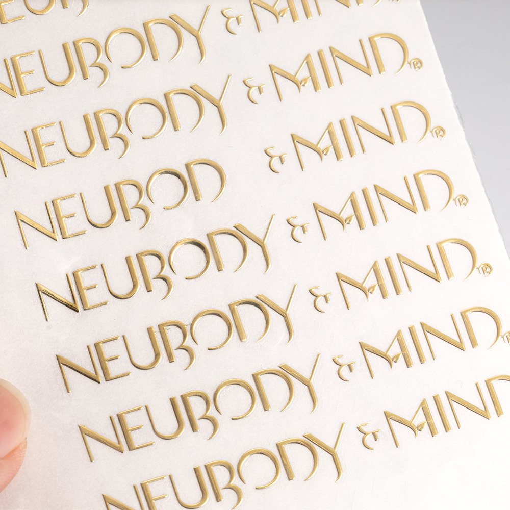 Metallic Letters Labels Custom label Thin Electroform Gold Nickel 3d Logo Transfer sticker Embossed Decals Metal Stickers