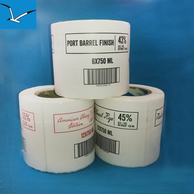 Colorful adhesive label sticker waterproof label printing for food and cosmetics
