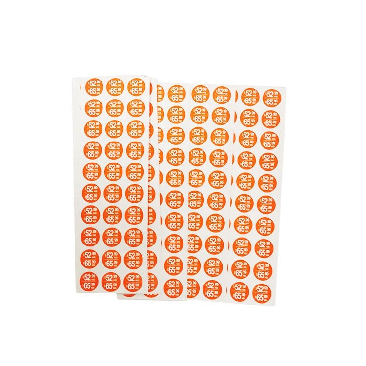 Cheap vinil sticker printing,number label sticker,dot sticker