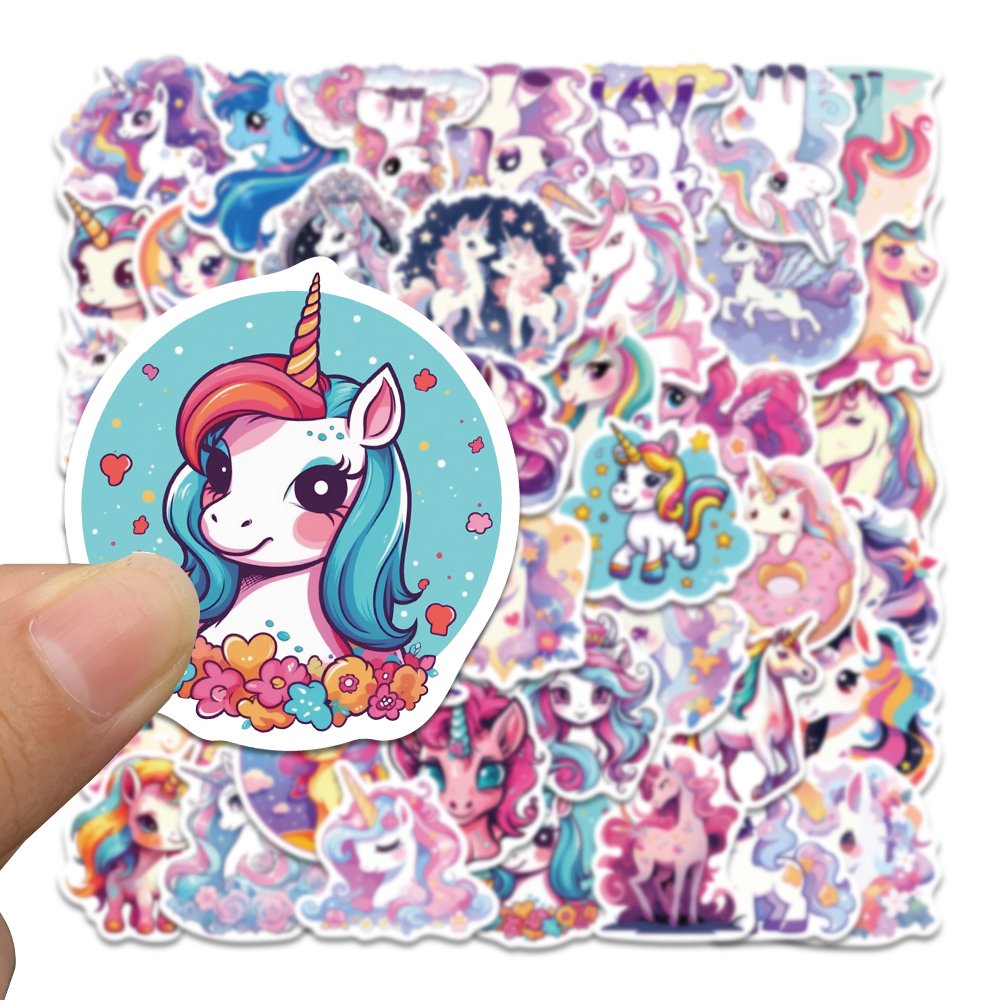 50PCS Cute Animal Waterproof Sticker Diy Phone Scrapbooking Water Cup Cartoon Children's Stationery School Supplies for Kids