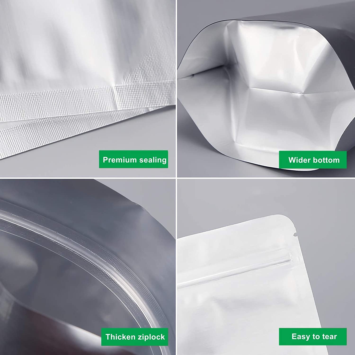 Custom Printable Food Grade 2000g Barrier Extra Large Mylar Bags With Sticker