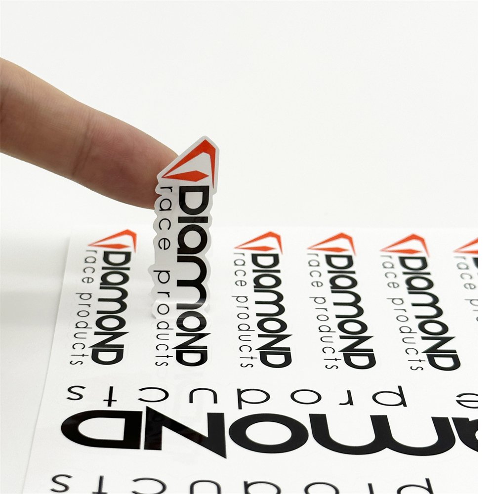 Brand Logo Vinyl Sticker Custom Color Self-Adhesive Label Set Sticker Sheets