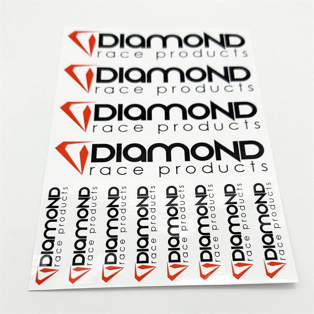 Brand Logo Vinyl Sticker Custom Color Self-Adhesive Label Set Sticker Sheets