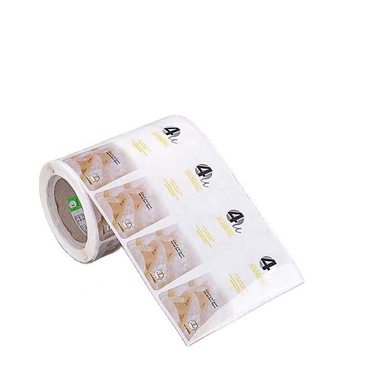 Cosmetics Product Adhesive Waterproof Silver Foil Labels PET Paper Aluminium Qr code Stickers Matte Silver Labels