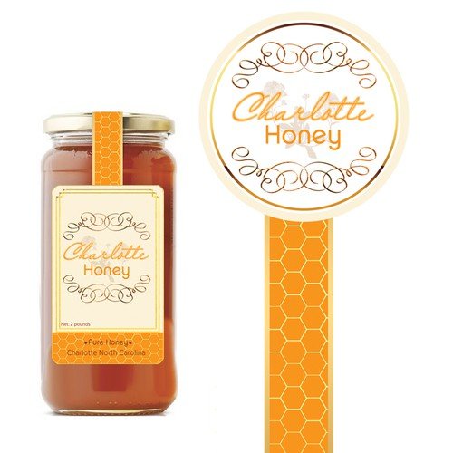 Custom Waterproof Etiquette Pot Logo Printing Honey Adhesive Tamper Proof Seal Label Jam Food Bottle Honey Jar Packaging Sticker