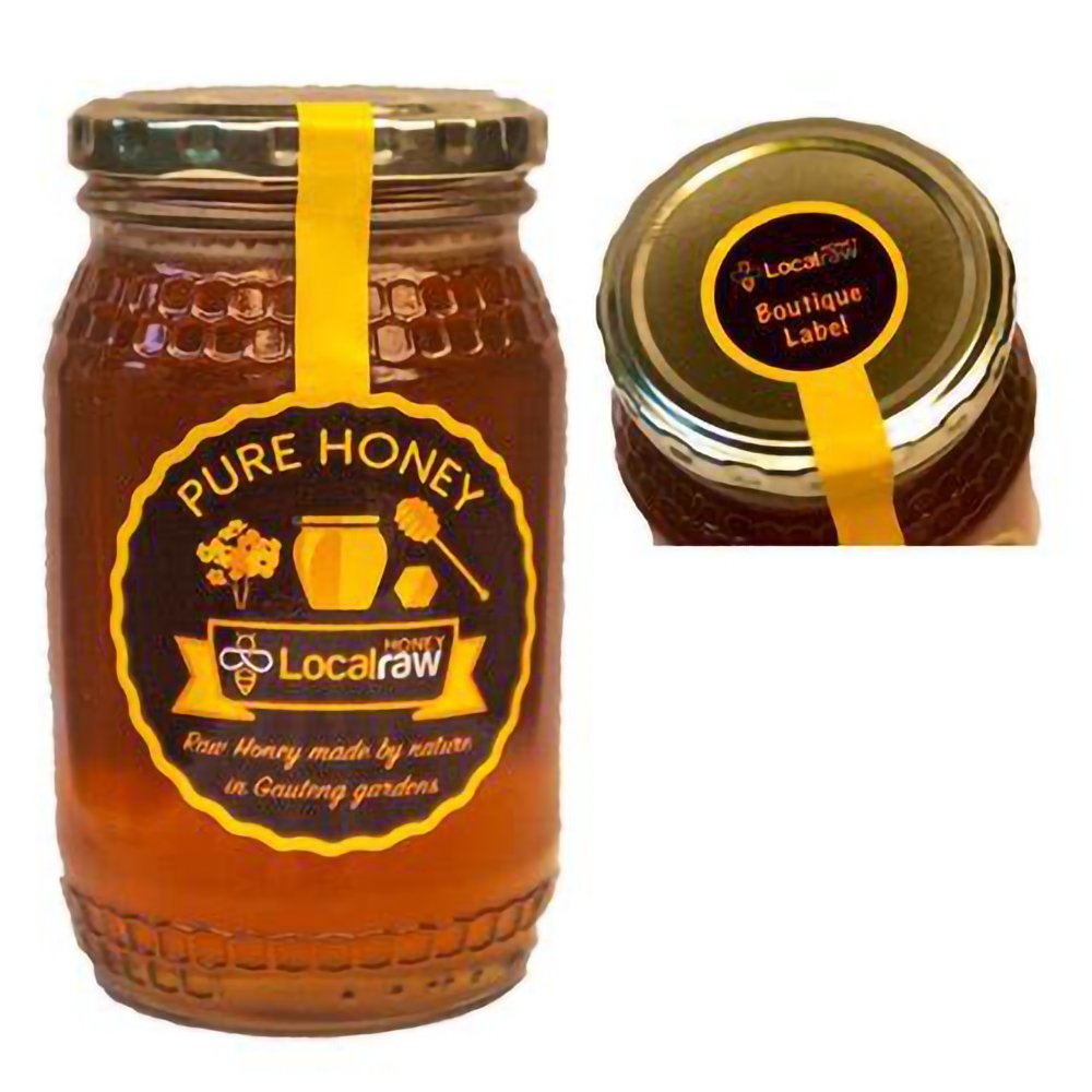 Custom Waterproof Etiquette Pot Logo Printing Honey Adhesive Tamper Proof Seal Label Jam Food Bottle Honey Jar Packaging Sticker