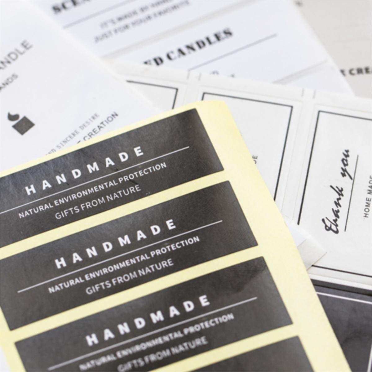 Custom adhesive stickers waterproof candle label durable vinyl for packaging labels for promotions