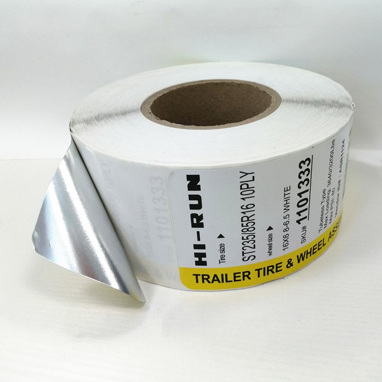 High Quality Waterproof PP Tire Labels, Self Adhesive Strong Adhesiveness Tyre Stickers, Rubber Tyre Label Maker