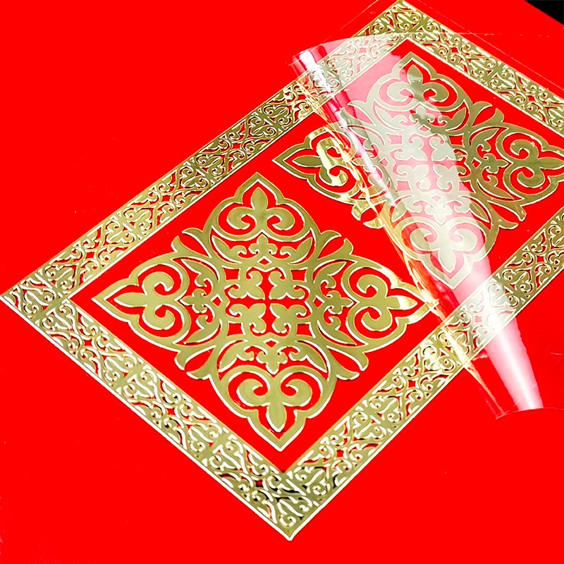Custom Self Adhesive Metal Letters Label Vinyl Sticker Painted Gold Color Foil Sticker Private Logo Label