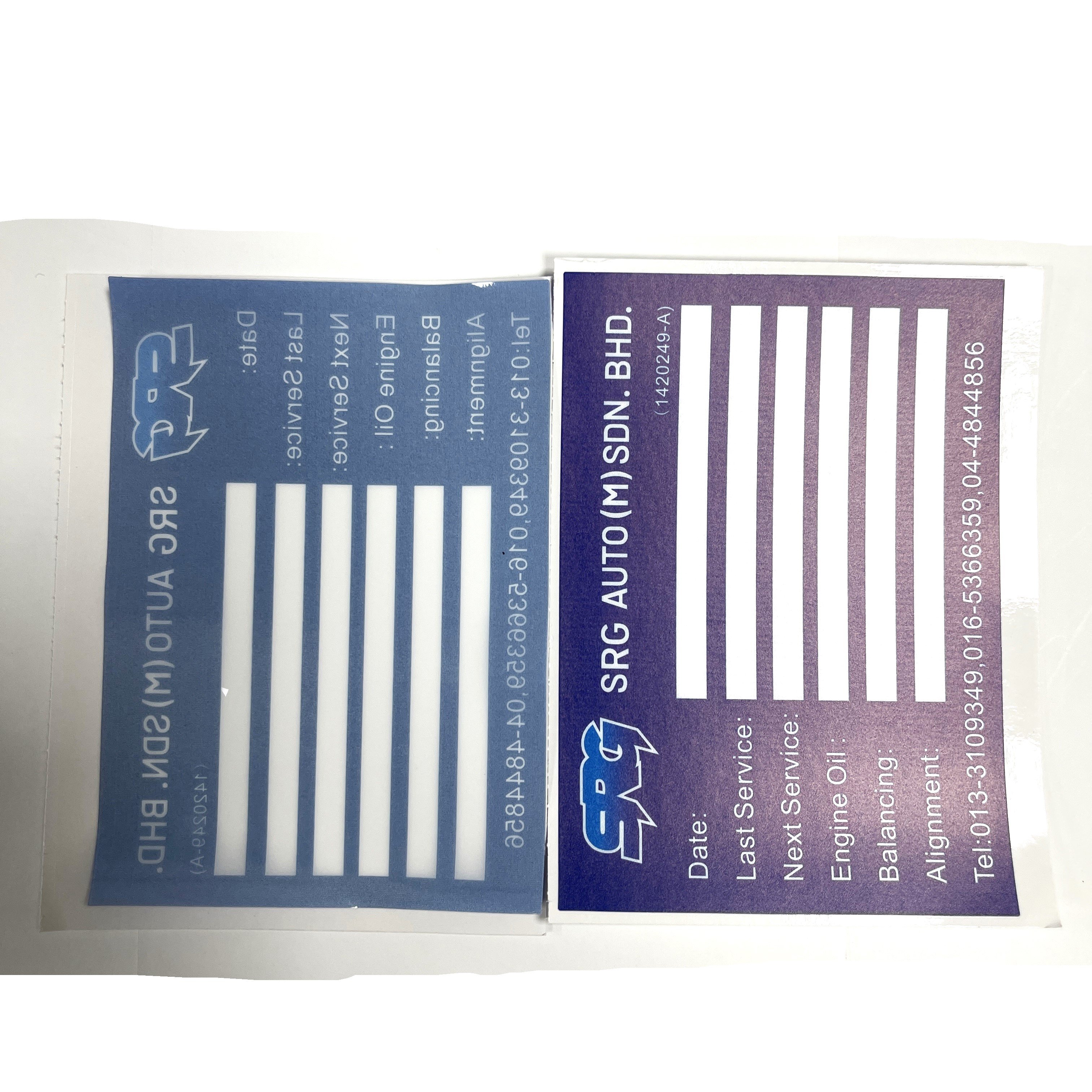 Professional customized car maintenance stickers, electrostatic stickers, glass adhesive free stickers