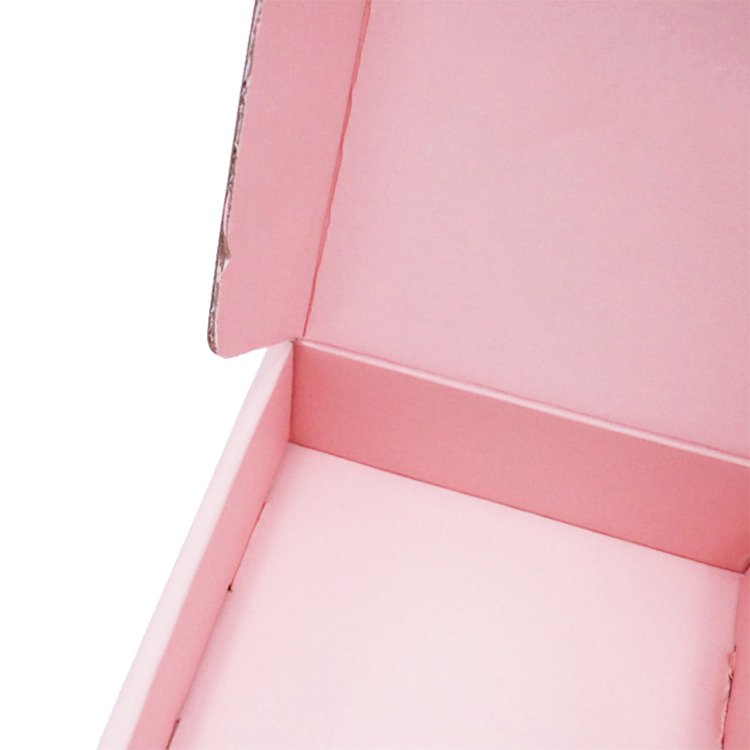 Custom Craft Kraft Paper Box Cute Pink Small Packaging Paper Gift Boxs With Your Own Logo