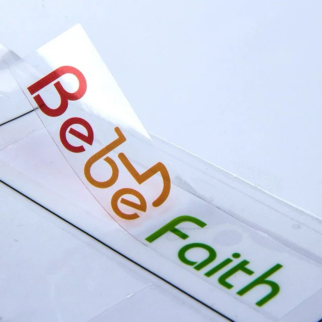 Custom Design Die Cut Logos Gloss Thank You Holographic Decorative Sticker