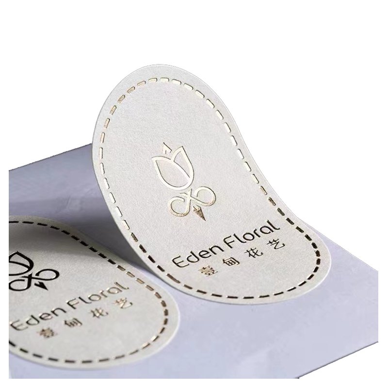 Custom Logo Adhesive Roll Gold Foil Labels Hot Stamping Waterproof Stickers For Product Packaging