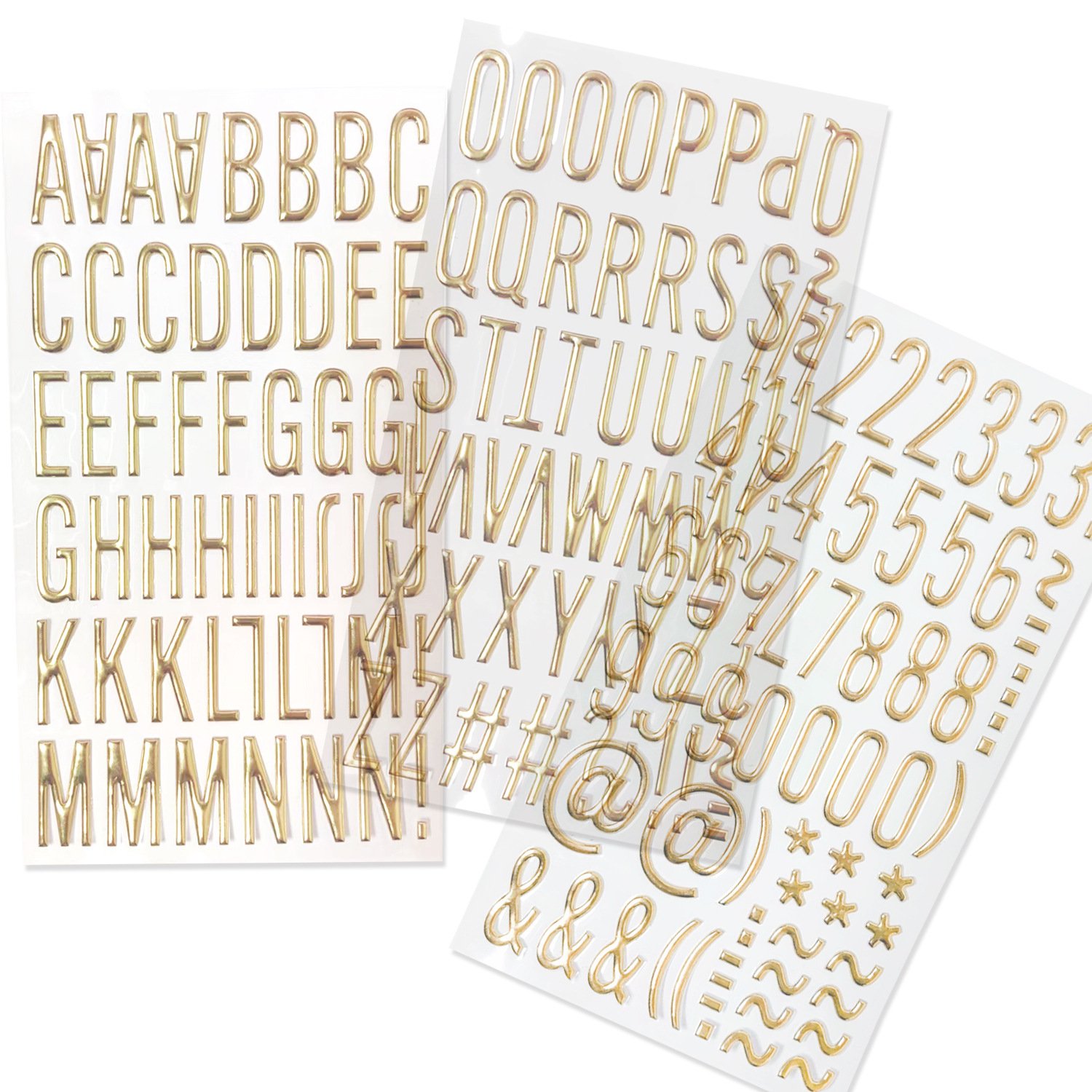 Wholesale 3D Alphabet PVC Bubble Sticker Sheet Custom Gold Letter Number Bubble Puffy Stickers for Baby Kids