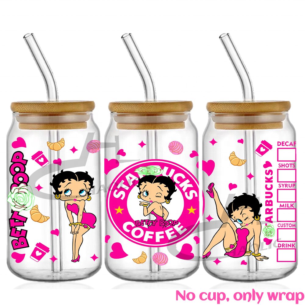 Good Price UV DTF Cup Wrap Transfers 16oz Custom Designs UV DTF Transfer Sticker For Red Dancing Girl Mama