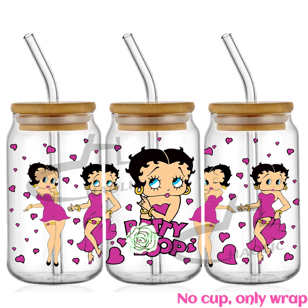 Good Price UV DTF Cup Wrap Transfers 16oz Custom Designs UV DTF Transfer Sticker For Red Dancing Girl Mama