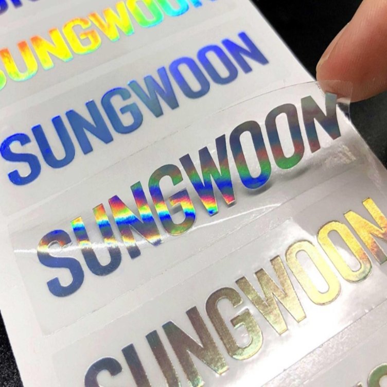 Transfer Sticker Black Logo red Transfer Sticker Package Label Strong Adhesive Waterproof For Skin Care Beauty Product