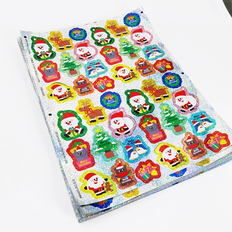 Wholesale Custom Laser Print Self Adhesive PVC Glossy Matte Waterproof Die Cut Vinyl Stickers