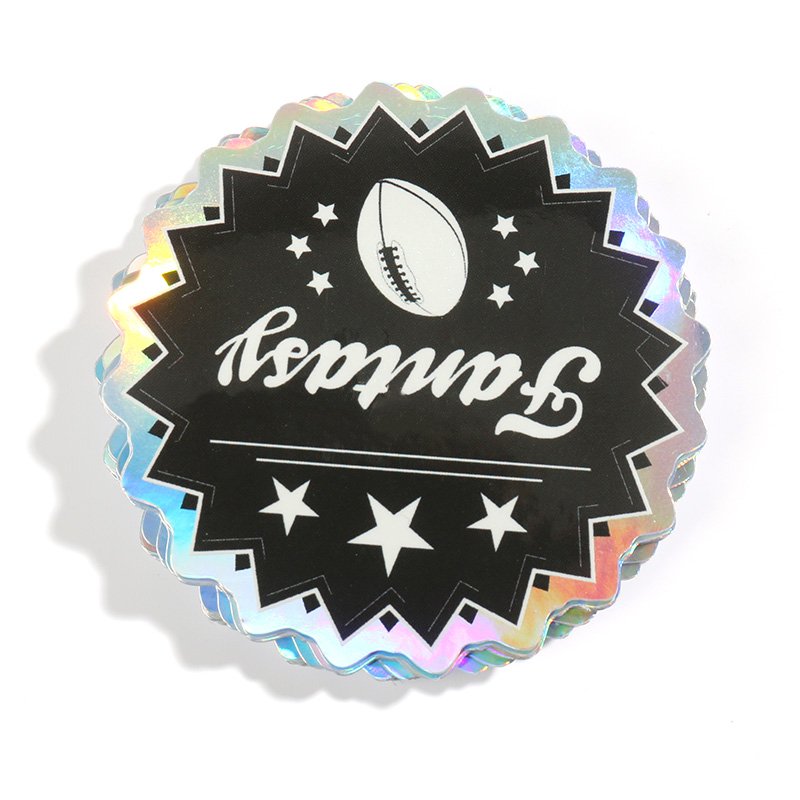 VOGRACE Cartoon Custom Printed Holographic Vinyl Stickers Die Cut As Label